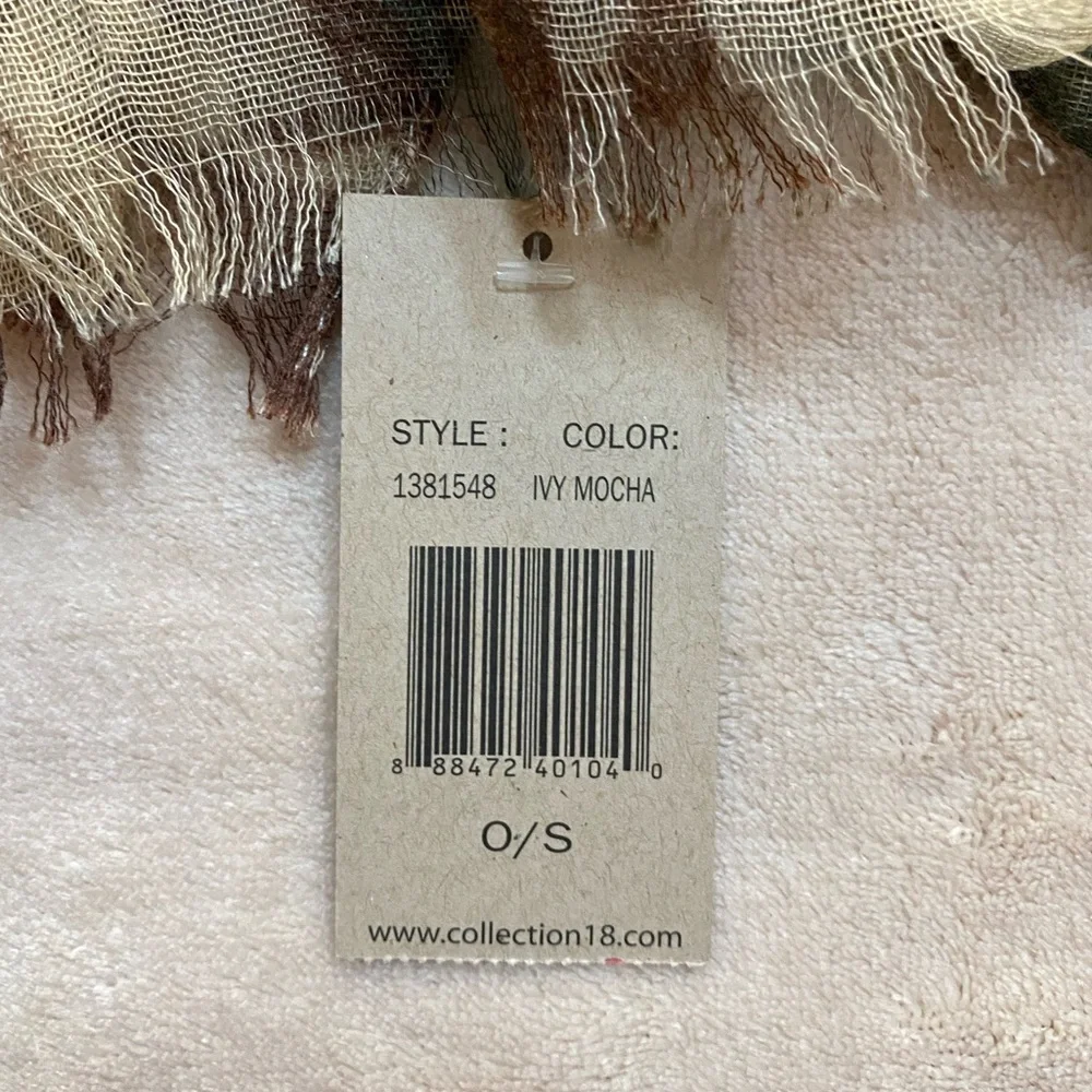 Collection XIIX Free Spirit American Flag Wool Blend Lightweight Scarf Ladies OS